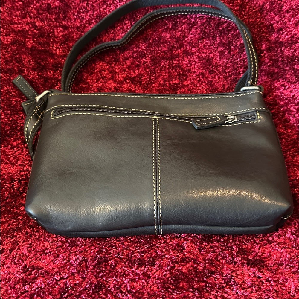 Jack George’s Voyager Black LE Mini City Leather Crossbody Purse w Tag. Perfect - Picture 8 of 8